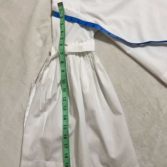 Free People Tie Sleeve open back poplin ToP  size xs - Picture 10 of 11